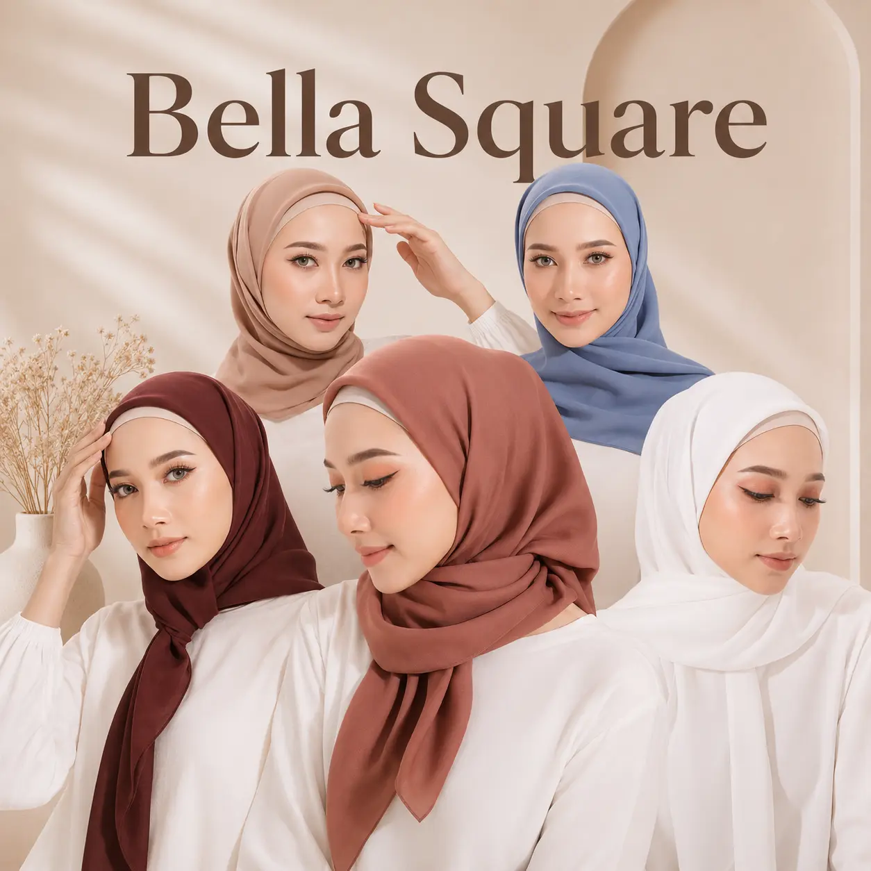 Hijab Bella Square - tampilan 1