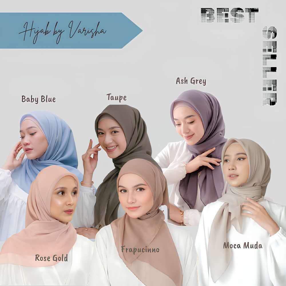 Hijab Paris Polos - tampilan 2